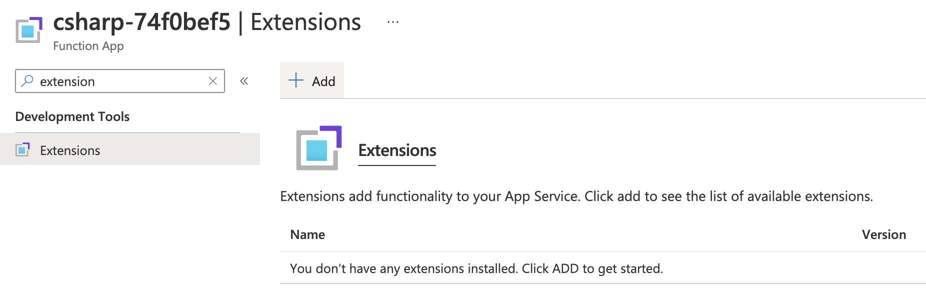 Function App Extension
