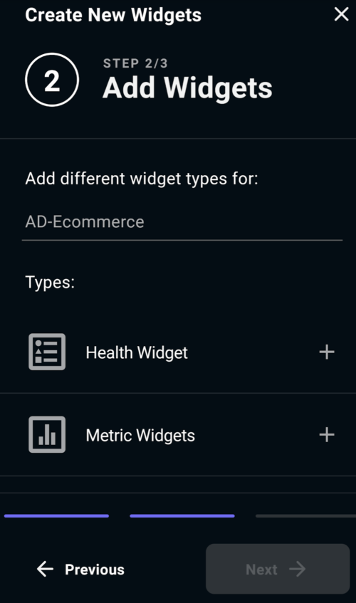 Add Widgets guide