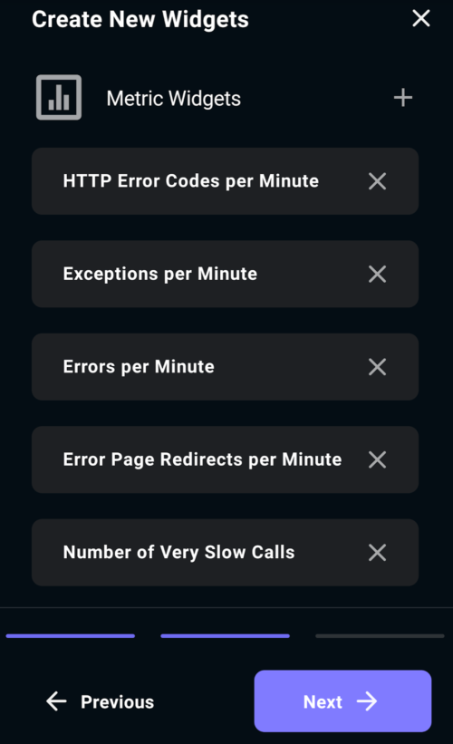 メトリックを追加