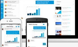 メッセージを送受信し、ファイルをシェアできます