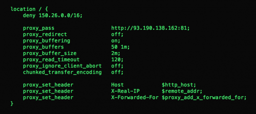 Angler の nginx プロキシ設定