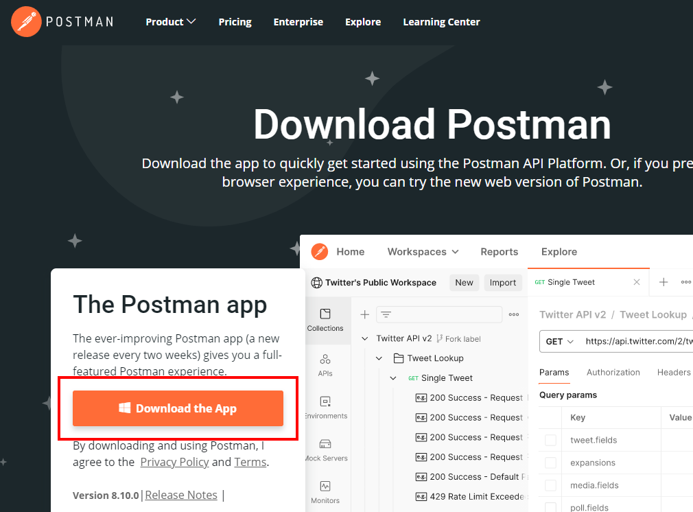 Postmanセットアップ