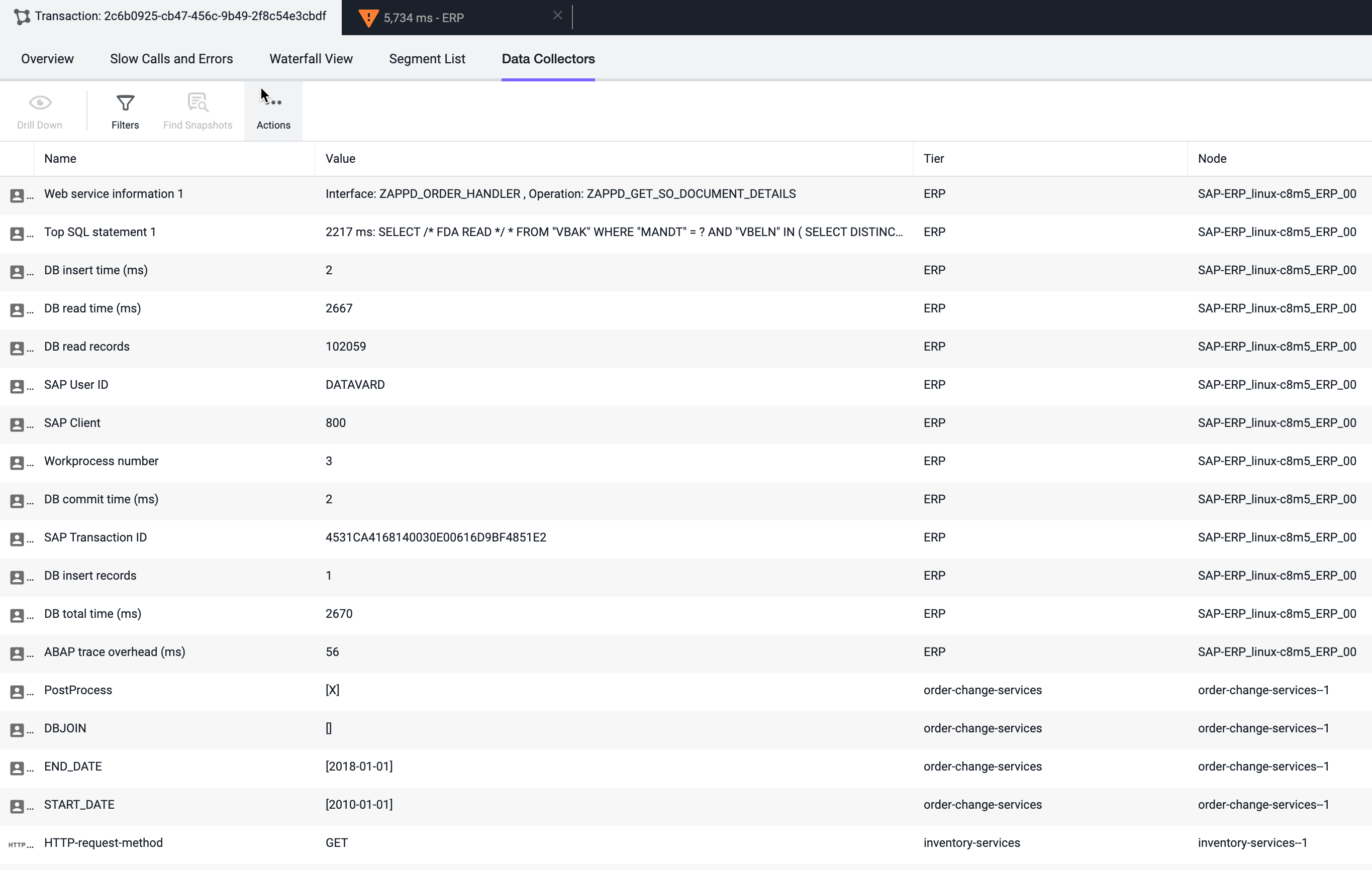 Data Collector と呼ばれる機能