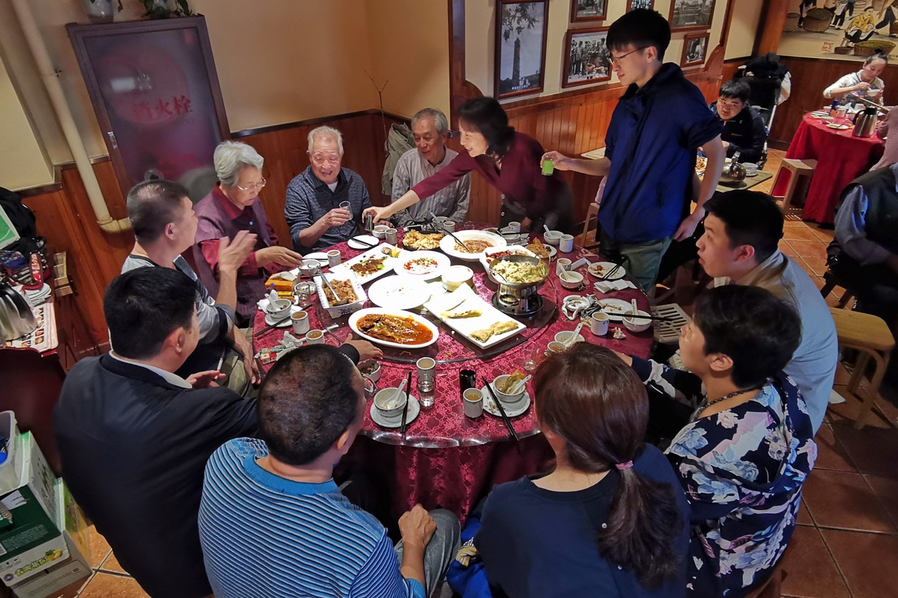 中国のレストランでの風景