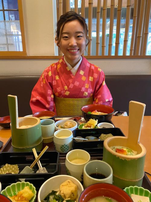 学生時代に京都を訪れ、着物を着たときの写真-入社4ヶ月の新卒社員が感じたシスコの驚きとコラボレーションとは!【2021年入社新卒ブログリレー Vol.9】