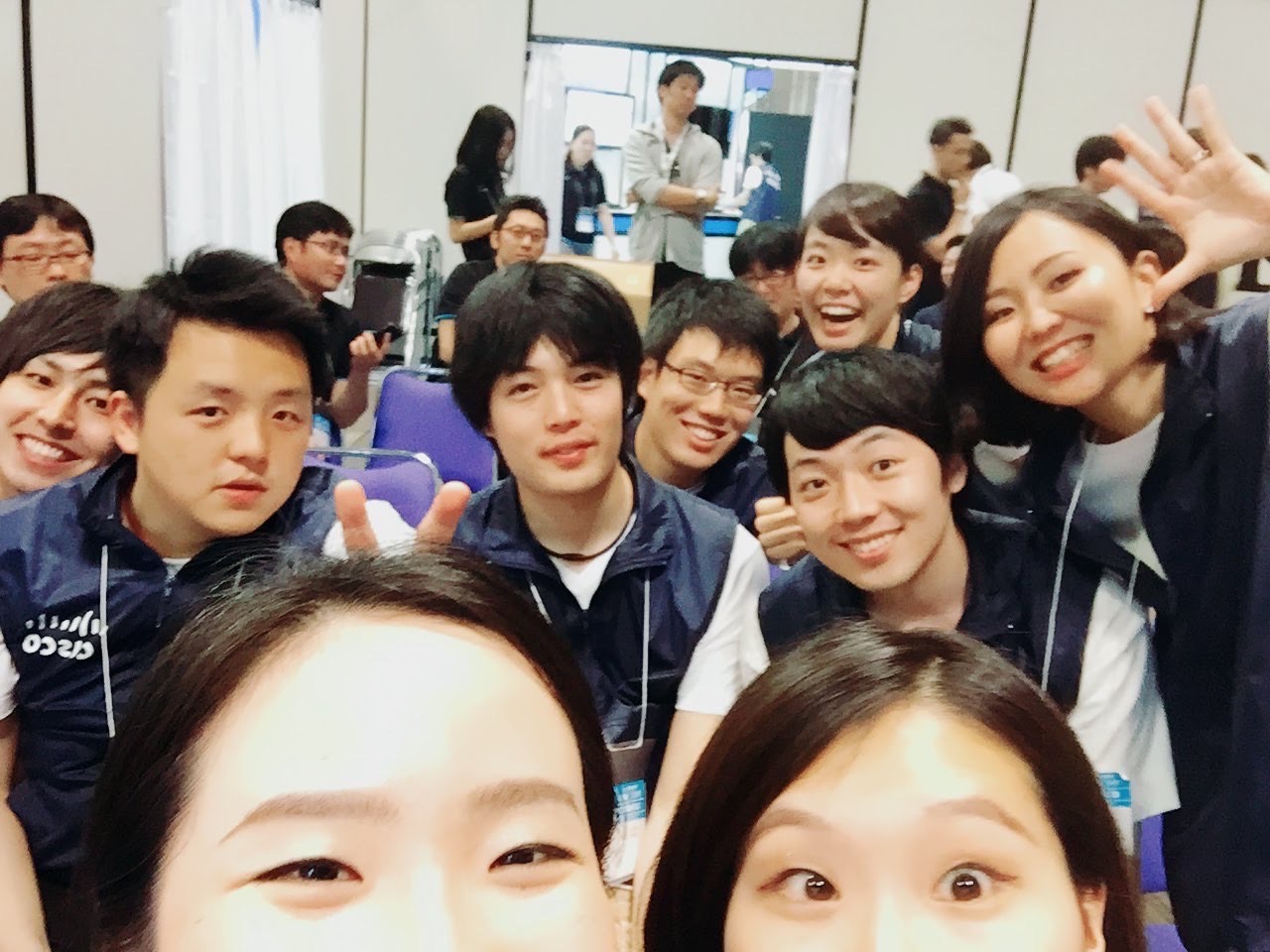 新卒1年目の時、シスコのイベントブースのサポートを同期と一緒に（平田）