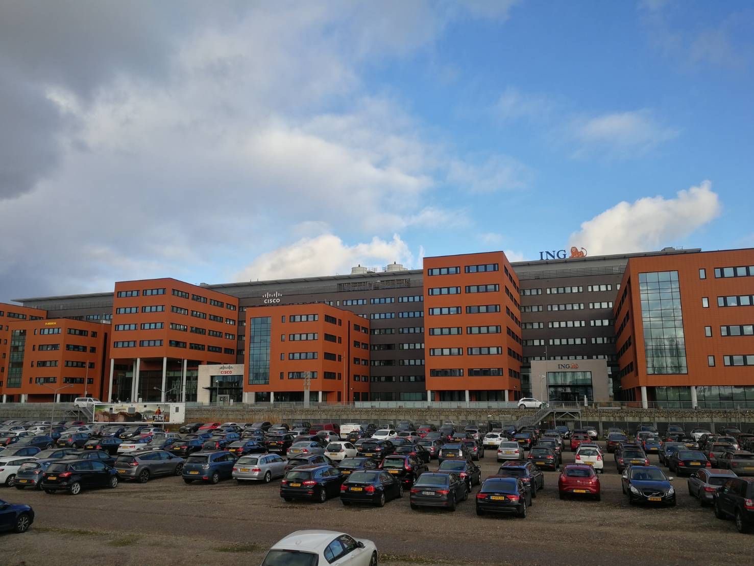 技術トレーニングで訪問したシスコのアムステルダムオフィス（吉川）