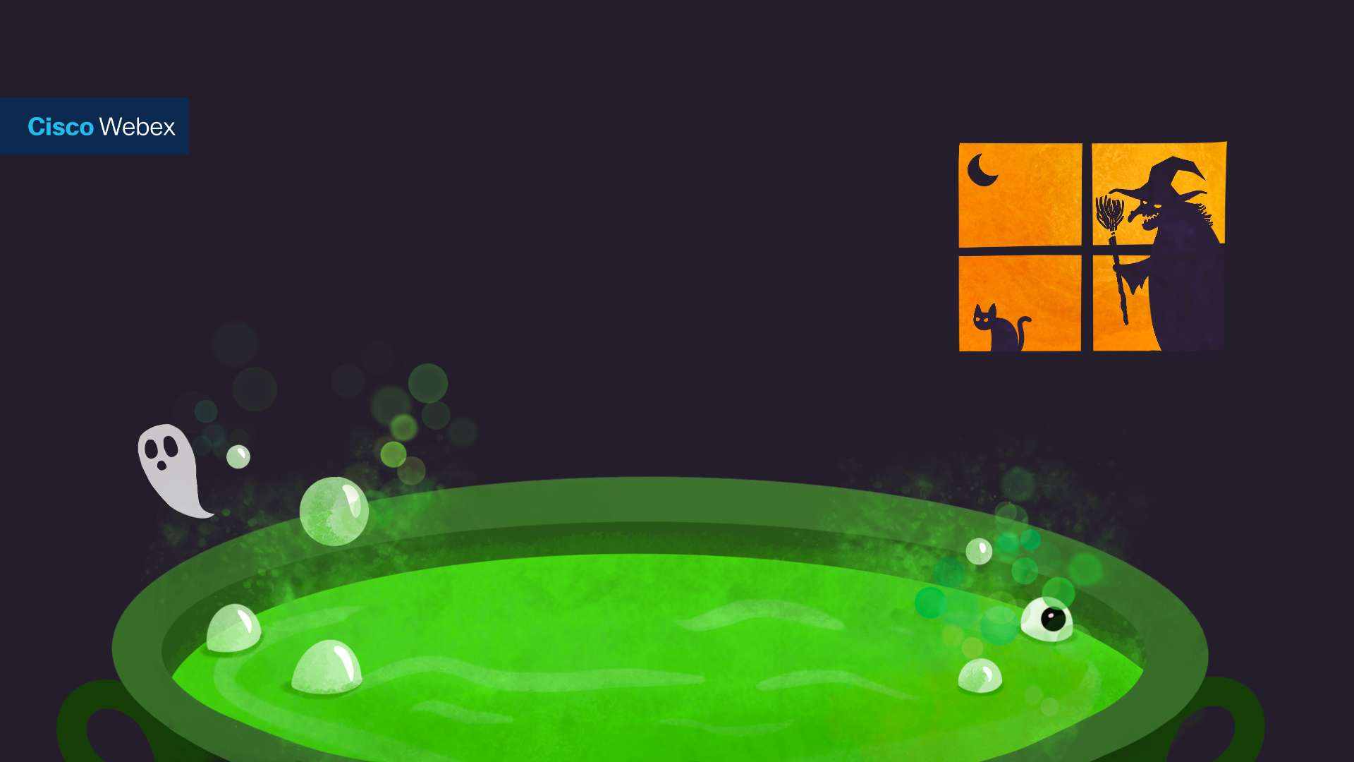 ハロウィーン Halloween 背景 壁紙 バーチャル壁紙 Witch's poison pot (1920×1080)