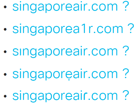 5つのドメイン見分けが付きますか?(Punycode の仕組みを使ったドメイン)