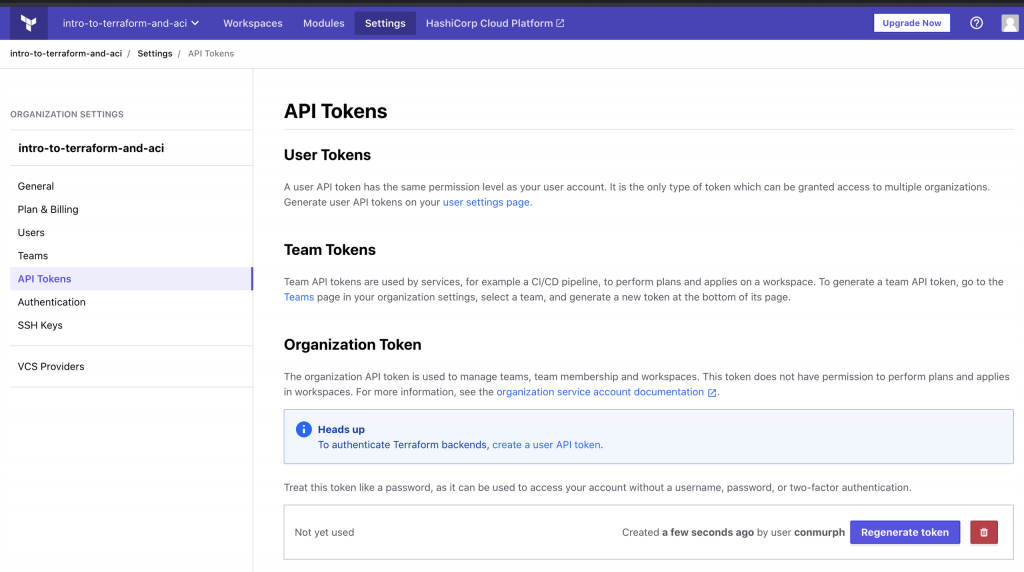 API Tokens