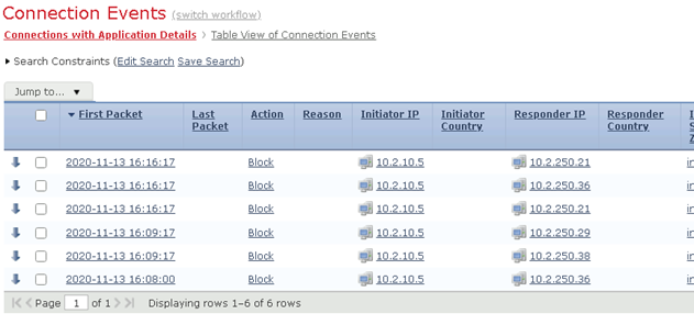 [図10 Firepowerにて競技中に検出した Connection Event]