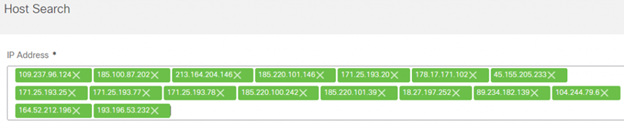 ホスト検索の条件
