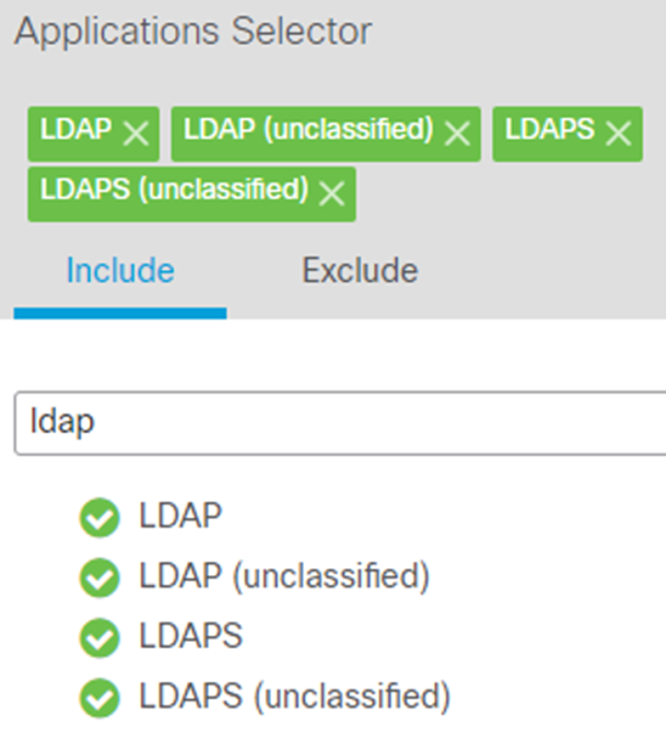 Applications Selector