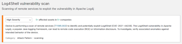 Log4Shell 脆弱性スキャン