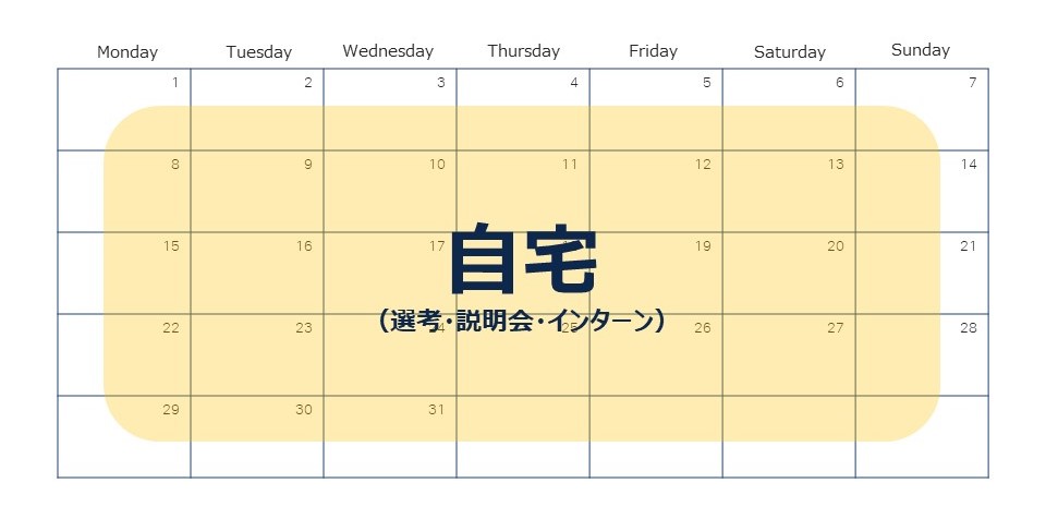 コロナ後の就活スケジュール