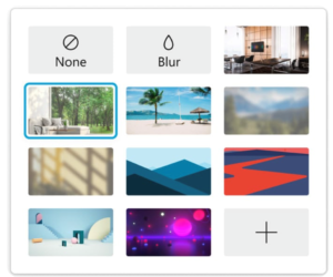 WBS 40.9 では、プリセットで提供される仮想背景が3つから9つに増加