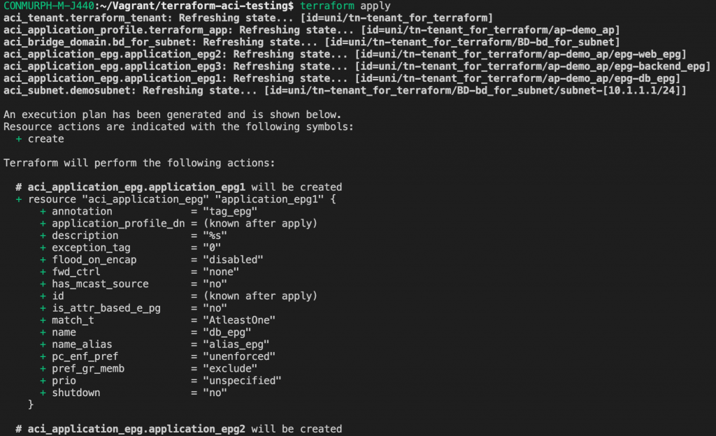 terraform apply code1
