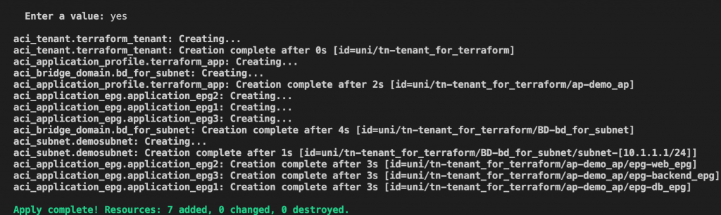terraform apply code2