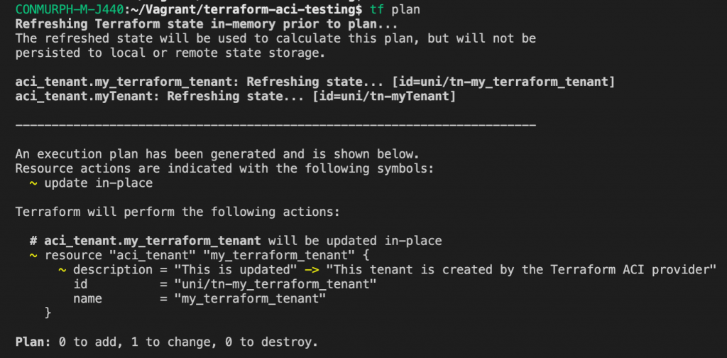 terraform plan command