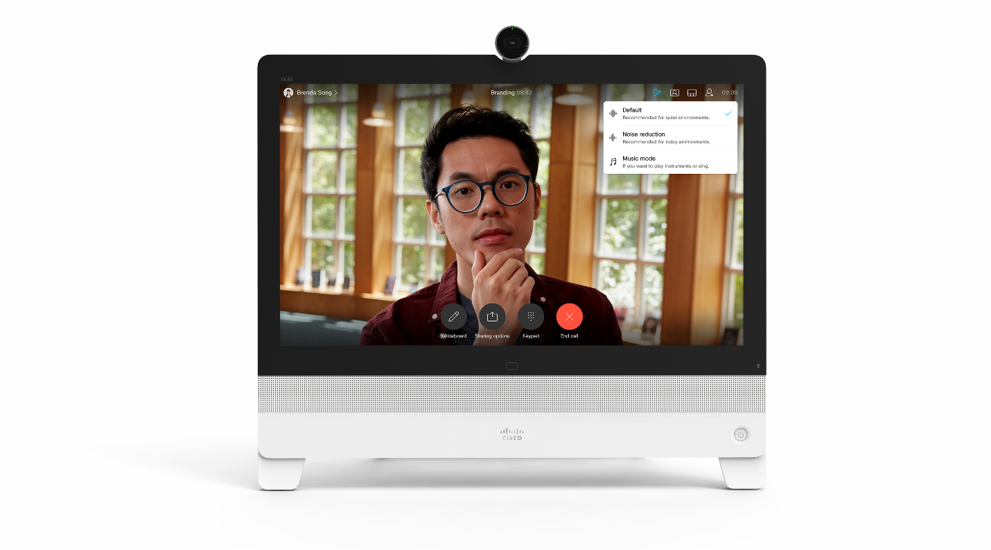 背景雑音の除去と音声の拡張機能