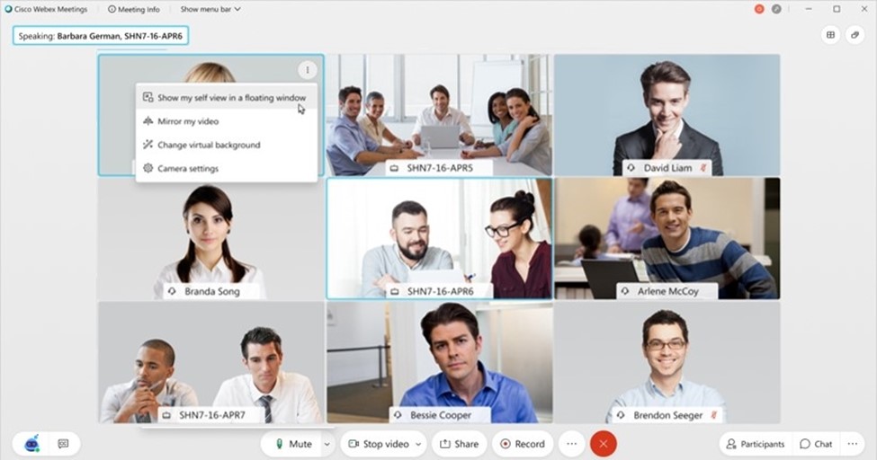 会議コントロールの操作もシンプルに