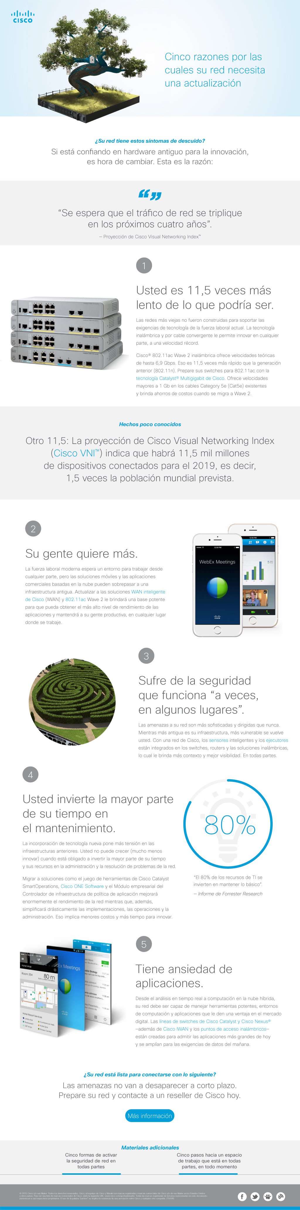 Cinco razones por las cuales su red necesita una actualizacion
