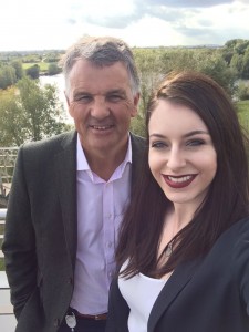 Samantha with Phil Smith, Chief Executive, UK & Ireland