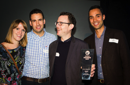 Robin presents EDF Energy with the Best New Product or Service Award