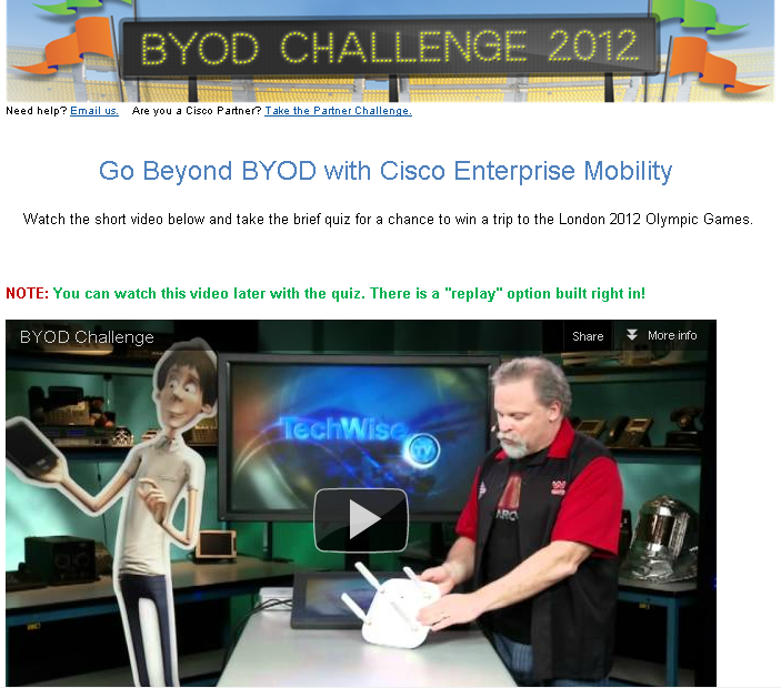 Take the Cisco BYOD Challenge