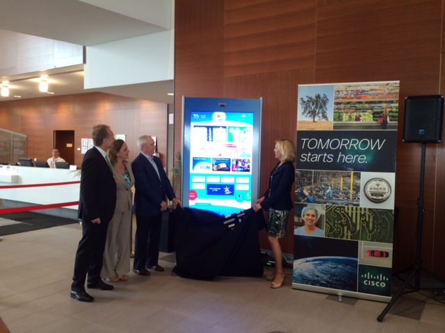 We unveiled a 65” interactive Cisco iServices kiosk in the atrium of the Abilities Centre.