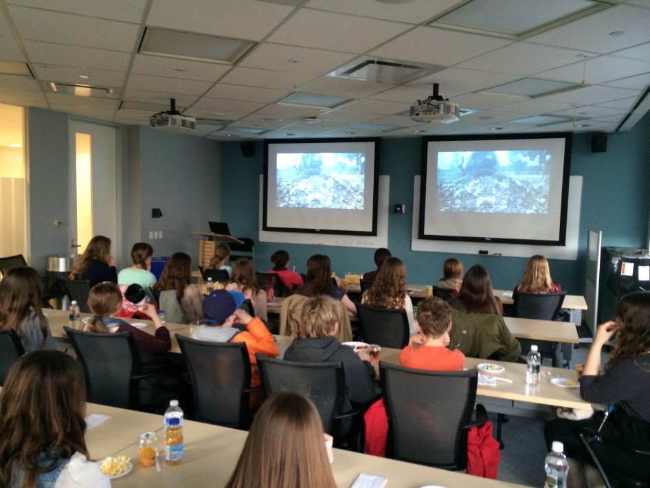 A screening of Girls Rising we coordinated in Calgary.