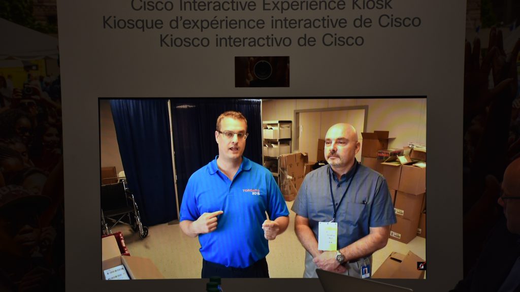 A Telemedicine Cart from Cisco and Avizia is installed in the Emergency Room of the Medical Command Centre in the CIBC Athlete’s Village Polyclinic.