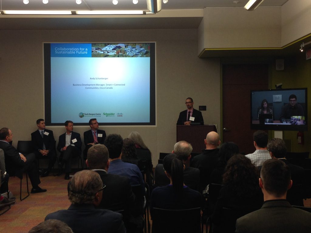 Nous avons également annoncé le déploiement de la technologie Cisco TelePresence au centre Earth Rangers, qui confirme notre dévouement envers la durabilité par la réduction des déplacements.