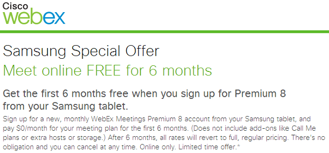 WebEx pour Samsung