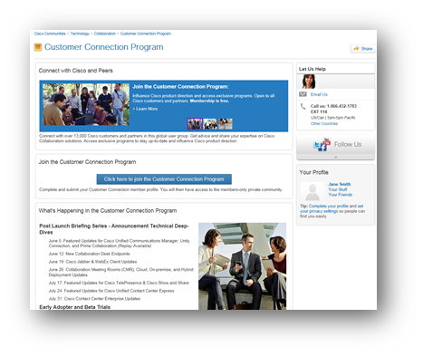 Collaboration Customer Connection Program